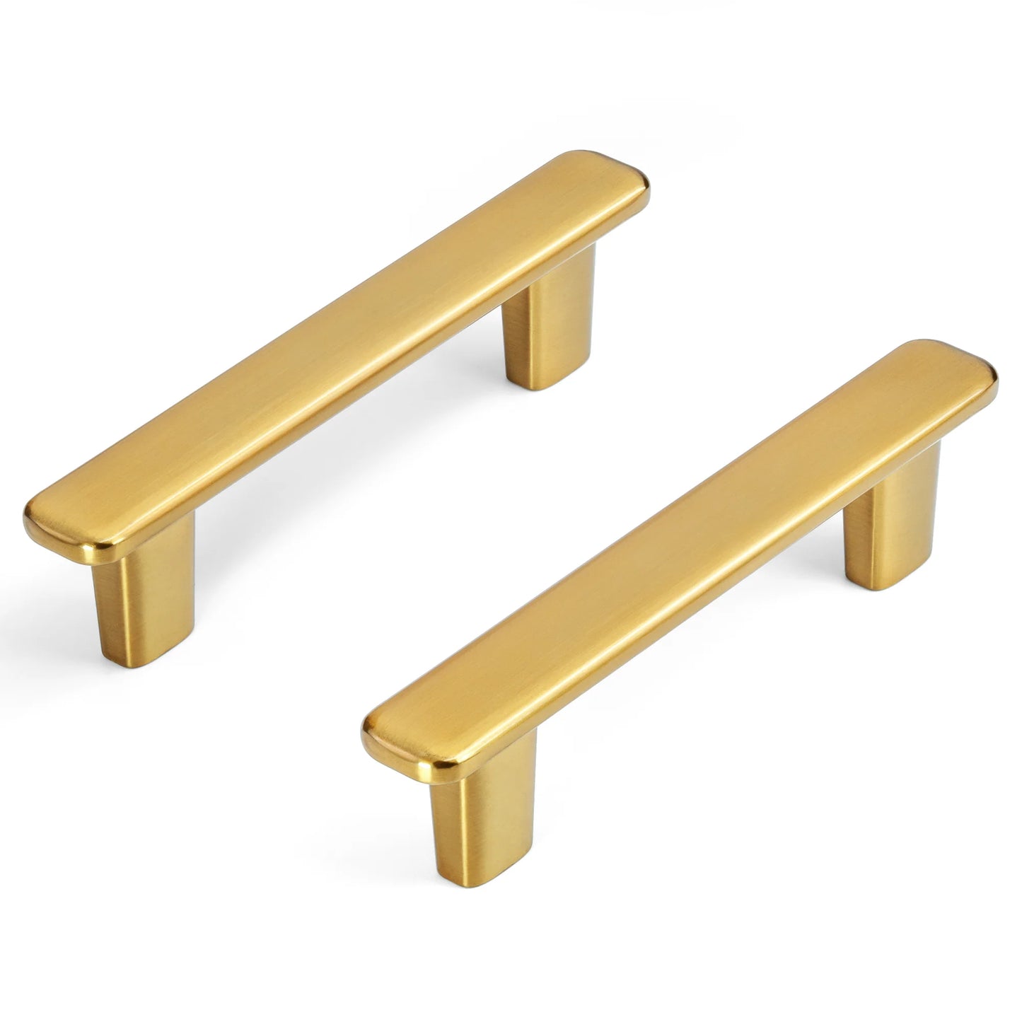 Modern Curved Edge Flat Bar Pull