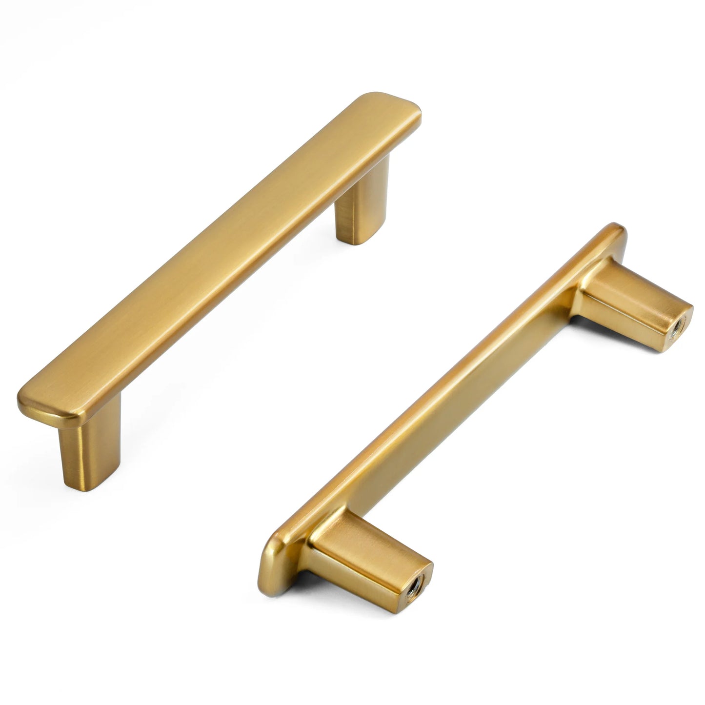 Modern Curved Edge Flat Bar Pull