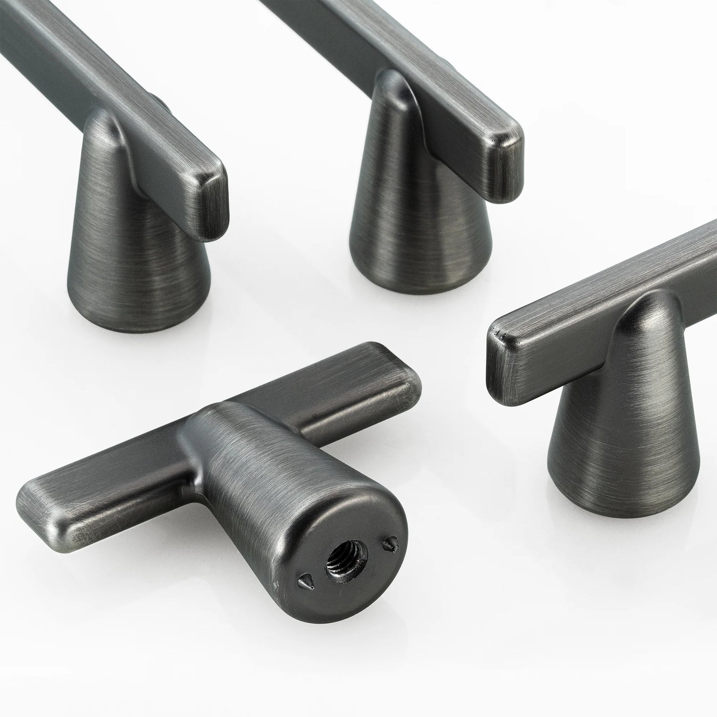 Cone Shape Modern T-Bar Cabinet Knobs