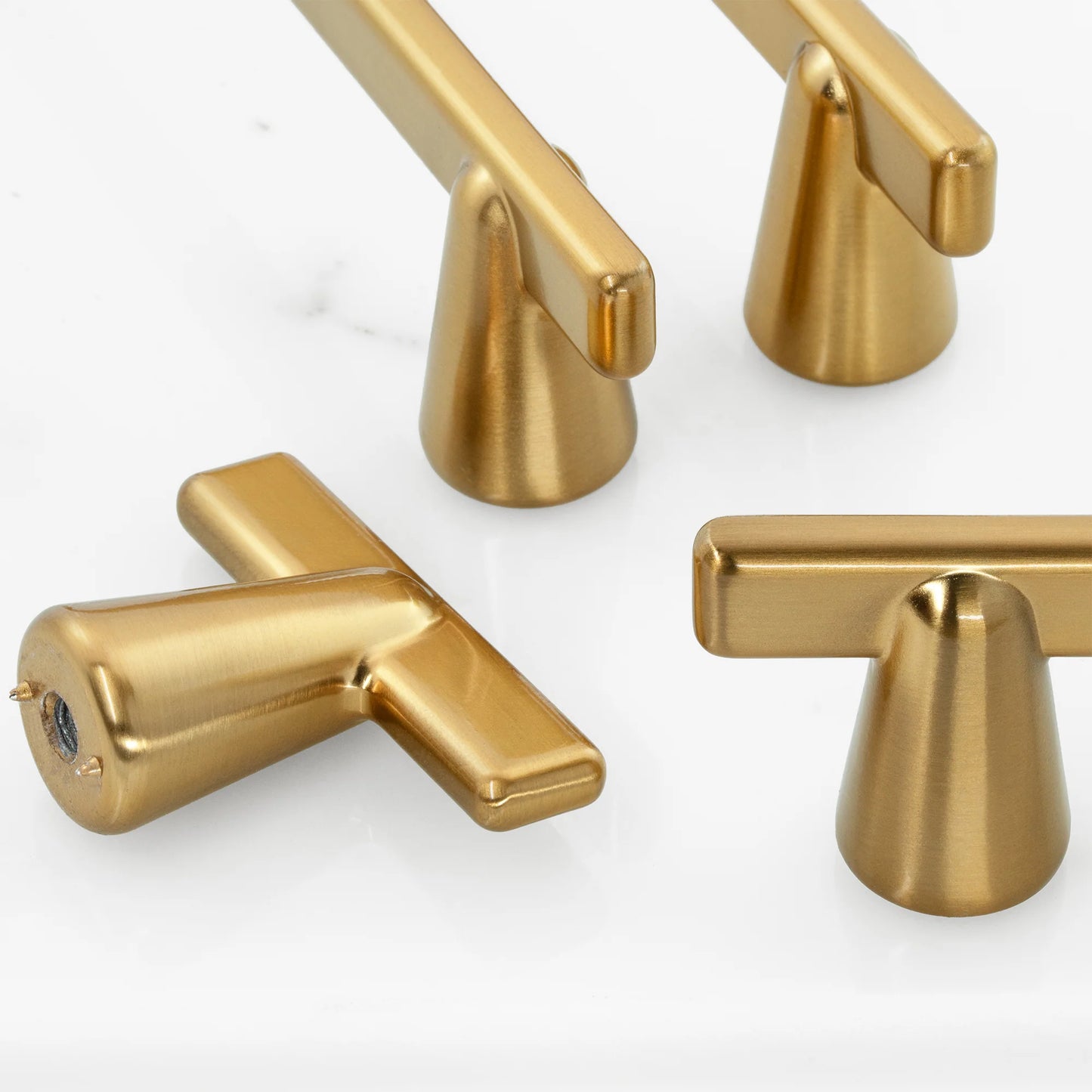 Cone Shape Modern T-Bar Cabinet Knobs